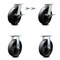Service Caster 8 Inch Kingpinless Glass Filled Nylon Caster Brakes/Swivel Locks 2 Rigid, 2PK SCC-KP30S820-GFNR-SLB-BSL-2-R-2 - alternate 1